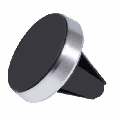 Aluminium universal magnetisk holder til bil (for mobiltelefoner osv.) inkludert metall-plate til mobil/deksel SILVER