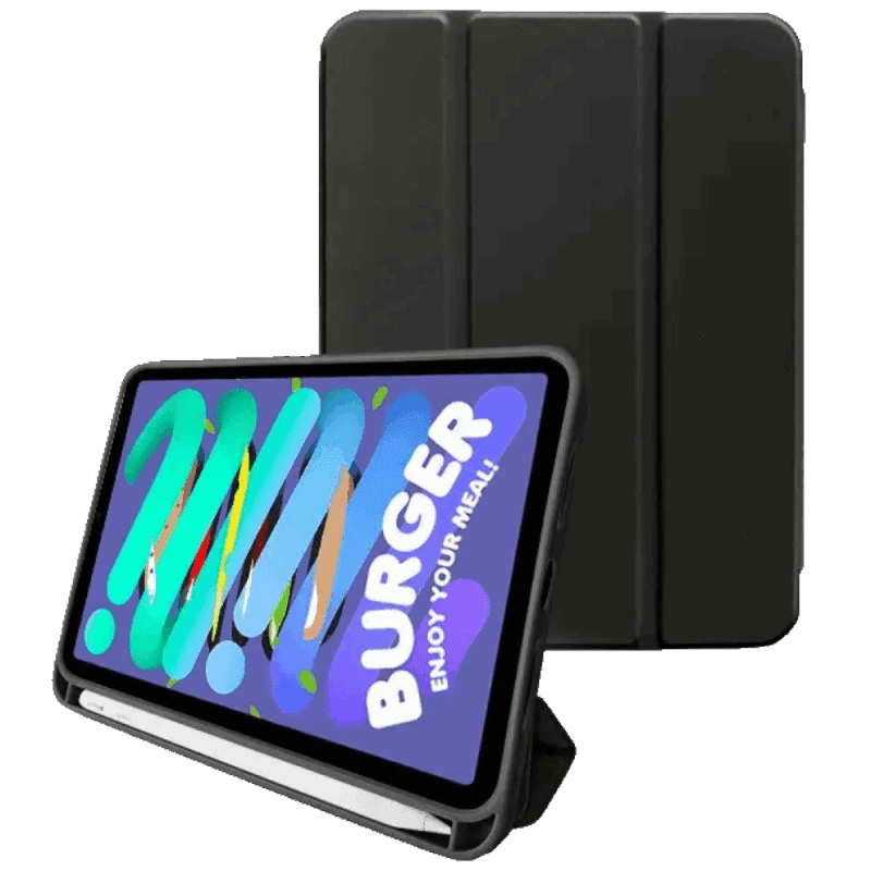 Omslag for Apple iPad9 MoKo Premium stand Case med plass til PENCIL sort farge 10.2-toms